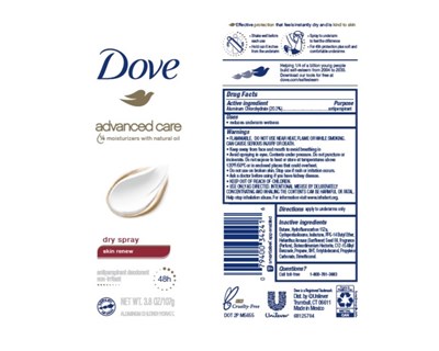 Doveskin Renewdrysprayapdeoae (Dove Advanced Care Dry Spray Skin Renew 48h Antiperspirant Deodorant)